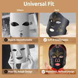 Andalusite mascarilla silicona suave, textura agradable para uso cómodo.