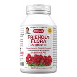 Andrew Lessman Friendly Flora Probiotic, frasco de cápsulas para apoyar la salud digestiva diaria.