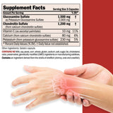 ANDREW LESSMAN Glucosamina 1500 Chondroitina 1200mg, etiqueta, información clara para tomar correctamente.