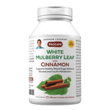 ANDREW LESSMAN hojas mora blanca con canela, cápsulas fáciles de tragar para uso diario.