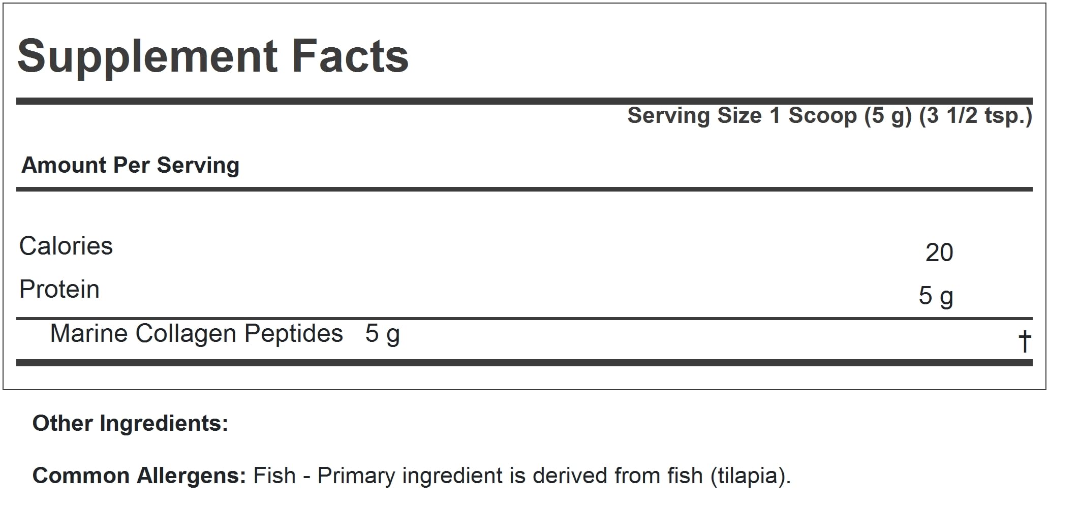ANDREW LESSMAN Marine Collagen Peptides, cuchara medidora, dosis diaria fácil sin sabor a pescado.