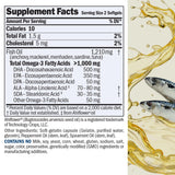 Softgels suaves de ANDREW LESSMAN Omega-3 Máximo Esencial Menta, fáciles de tragar.
