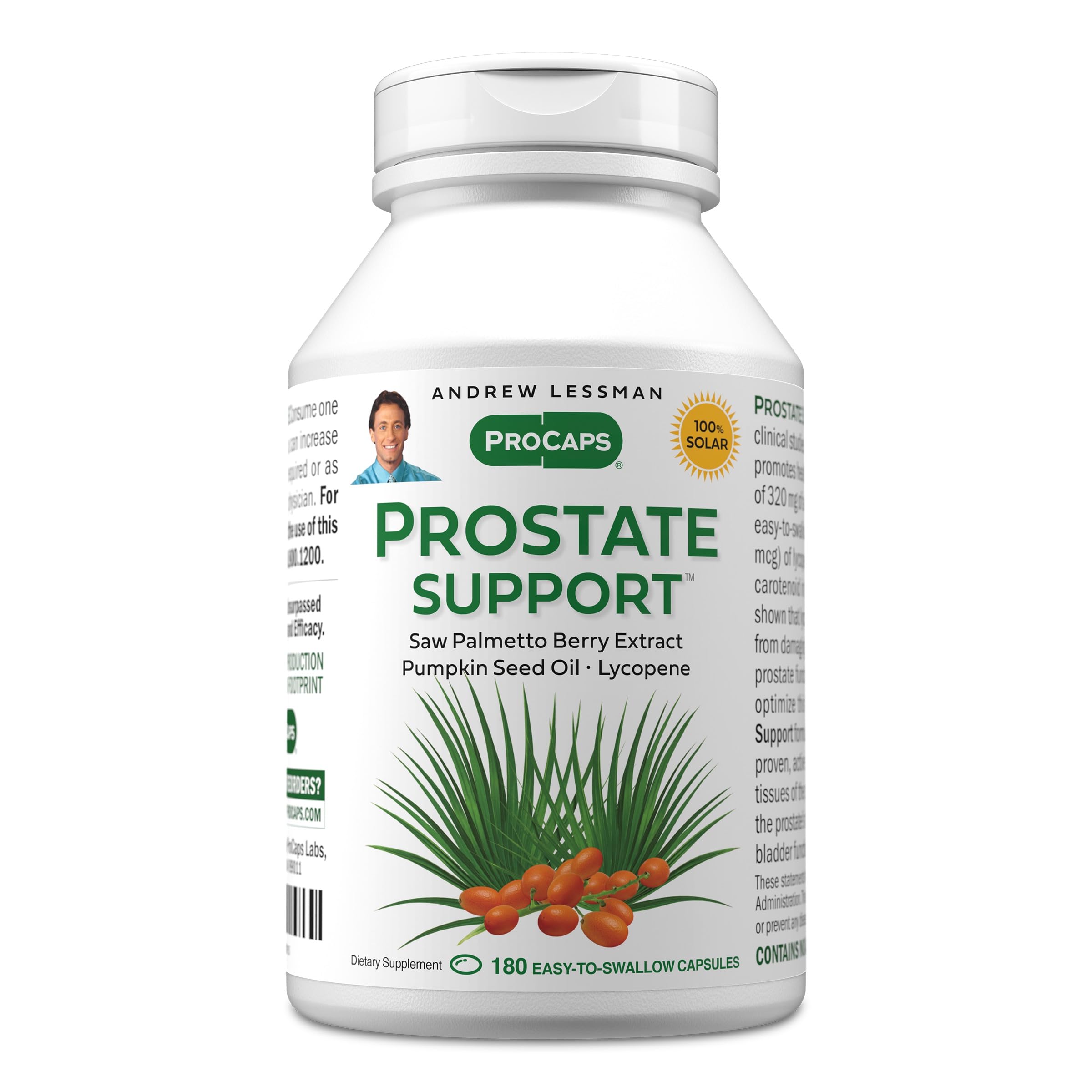 ANDREW LESSMAN Prostate Support: botella de cápsulas blandas para uso diario