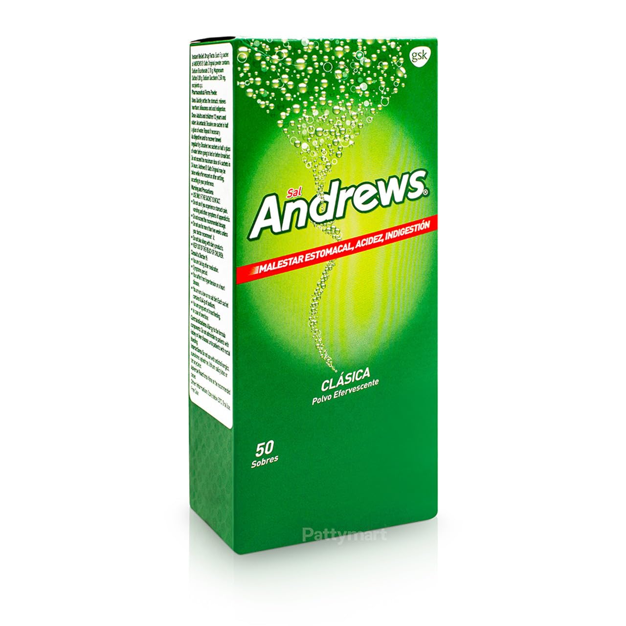 Andrews Salts Original: abriendo un sobre para uso inmediato
