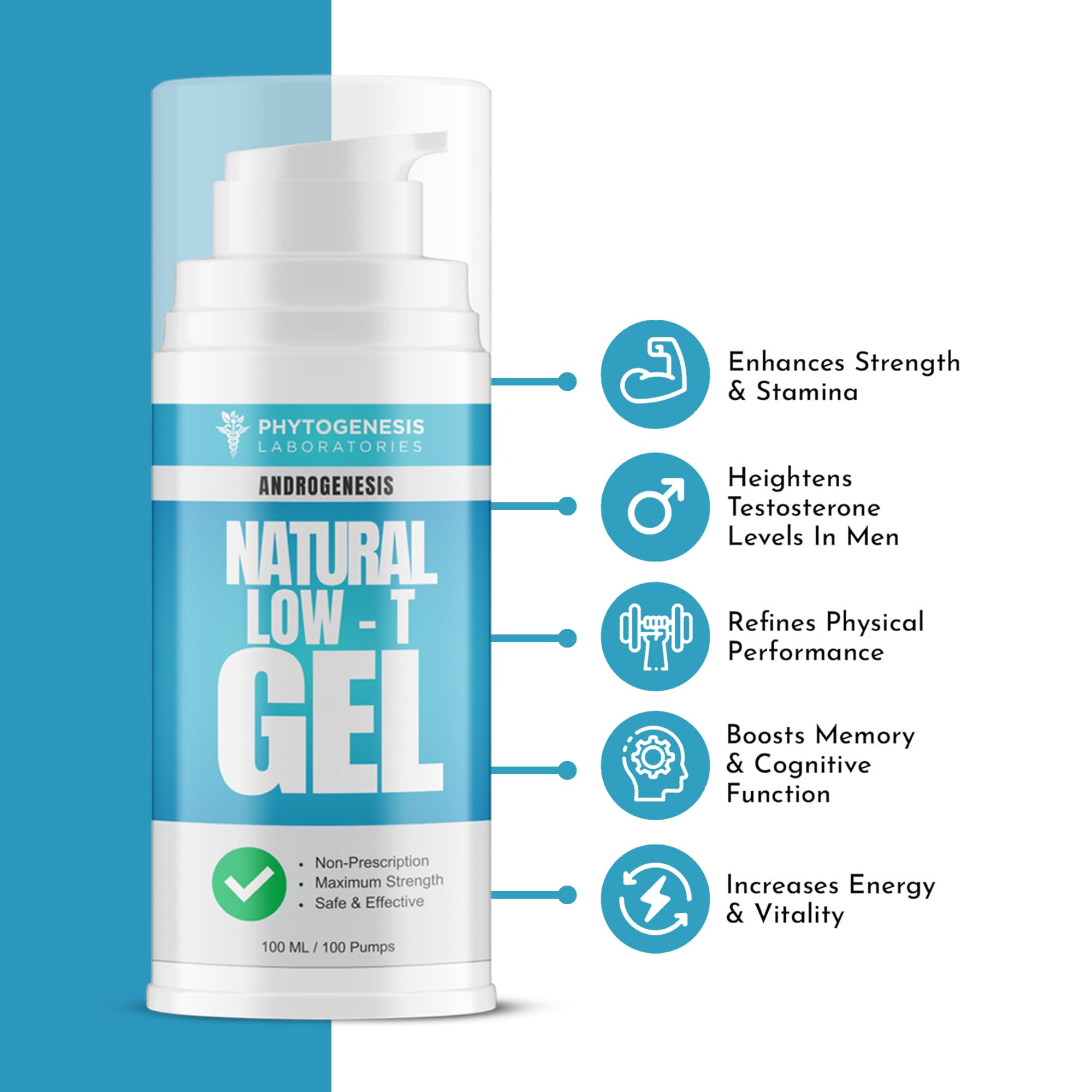 Gel ANDROGENESIS: masaje muscular para sensación de alivio tras entreno
