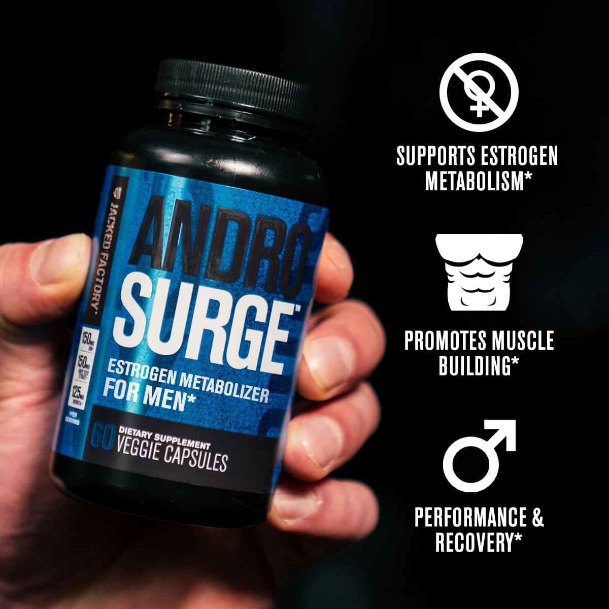 Diindolilmetano en Androsurge para metabolismo hormonal equilibrado.