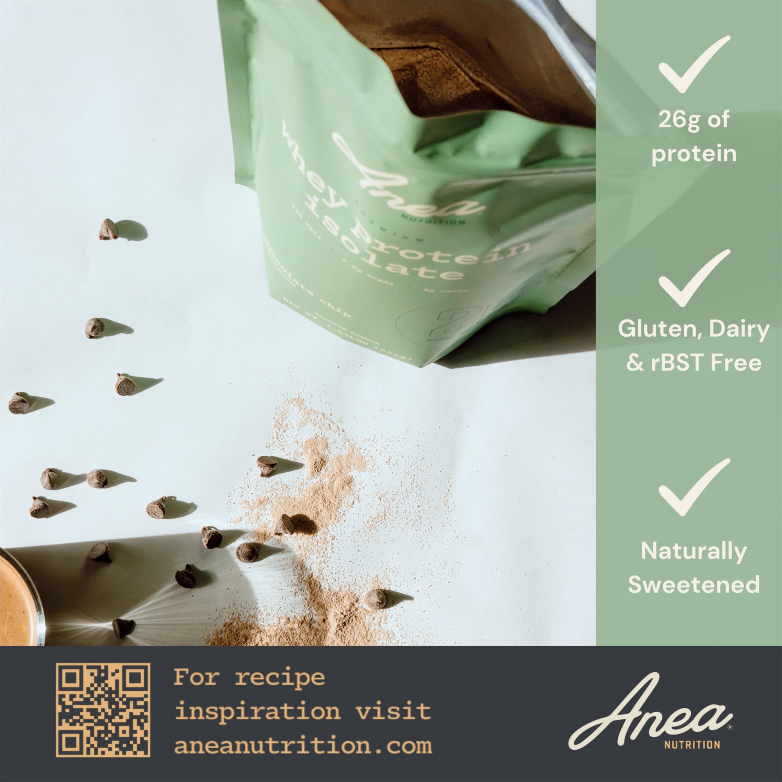 Anea Whey Isolate Mezcla Ligera: sabor natural, sin grumos.