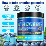 AnFamer Creatina Monohidrato Gominolas, ideal para viajar y llevar en la bolsa.