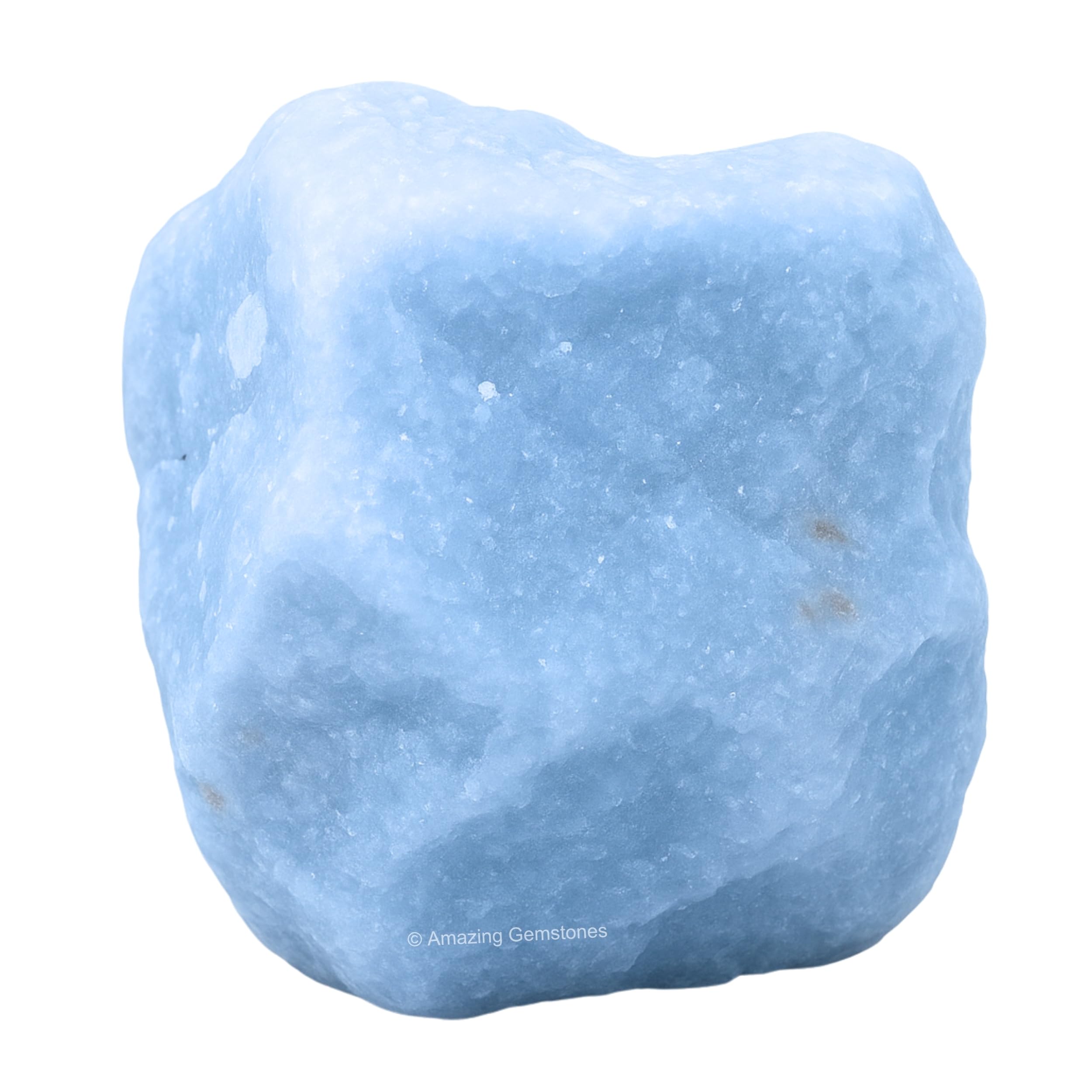 Angelite crudo de Amazing Gemstone, pieza natural para proyectos de manualidades y tallado.