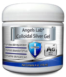 Angels Lab gel de plata coloidal, botella de 118 ml, cuidado premium para la piel.