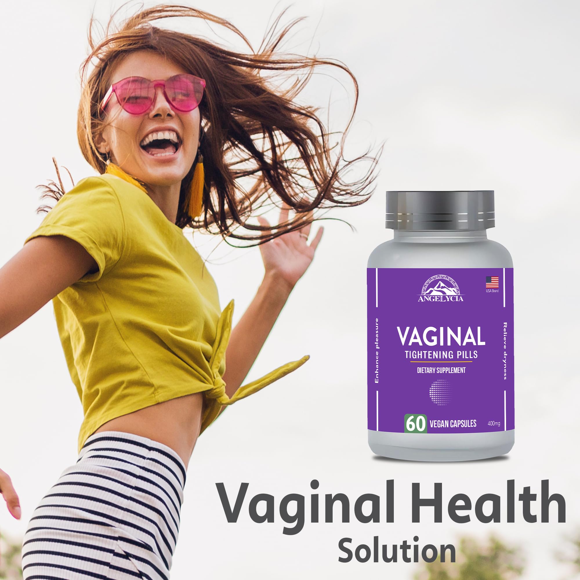 ANGELYCIA cápsulas bienestar sistémico para sensación de suavidad y salud femenina.