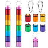 AngleKai estuche-pastillas-portátil con llavero, ideal para viajes y organización diaria.
