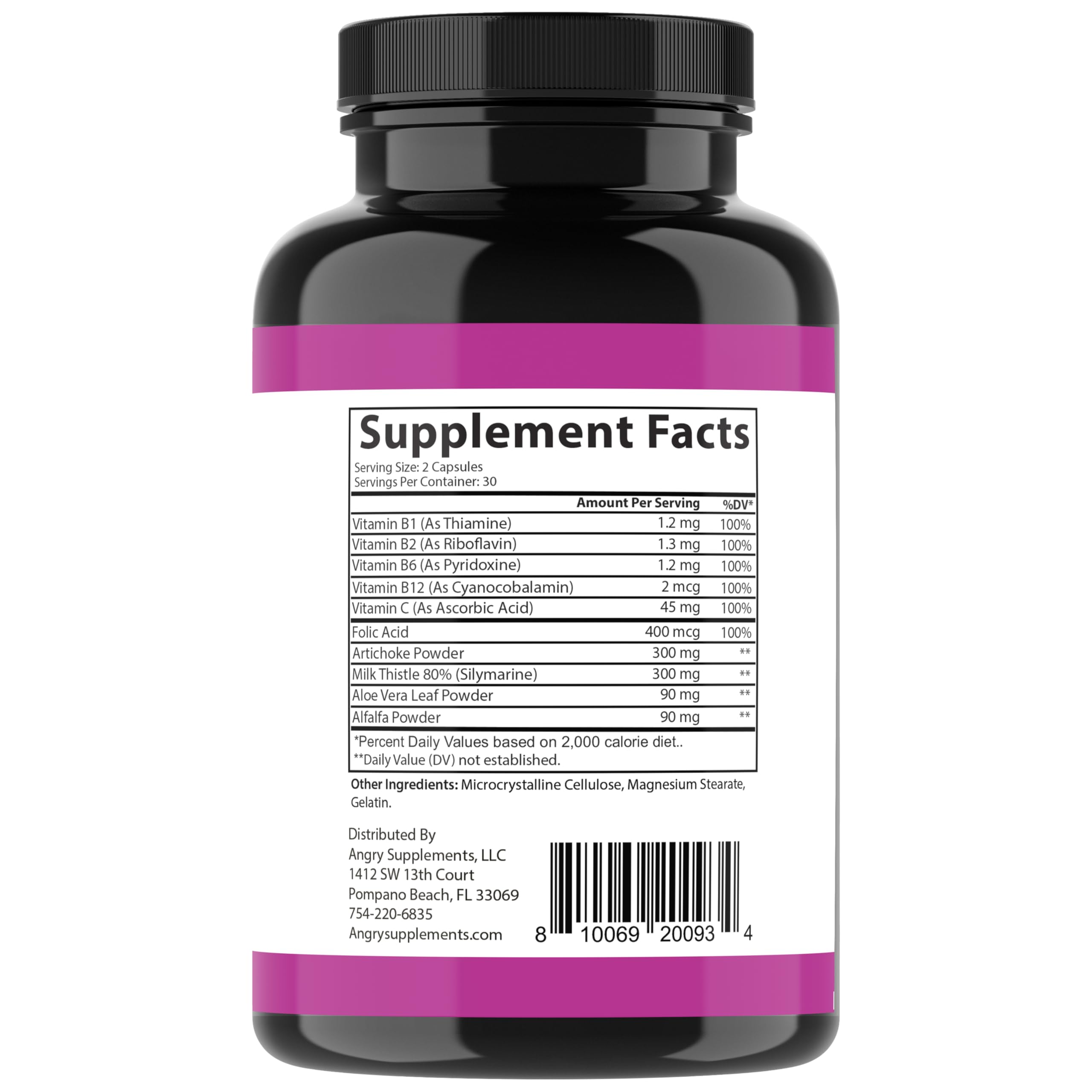 Angry Supplements Salud del Higado: polvo de alfalfa para apoyar eliminación natural