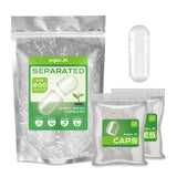 Capsulas Angtai JN 00 separadas en bandeja para llenado rápido.