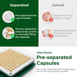 Capsulas vegetales Angtai JN basadas en plantas con HPMC.