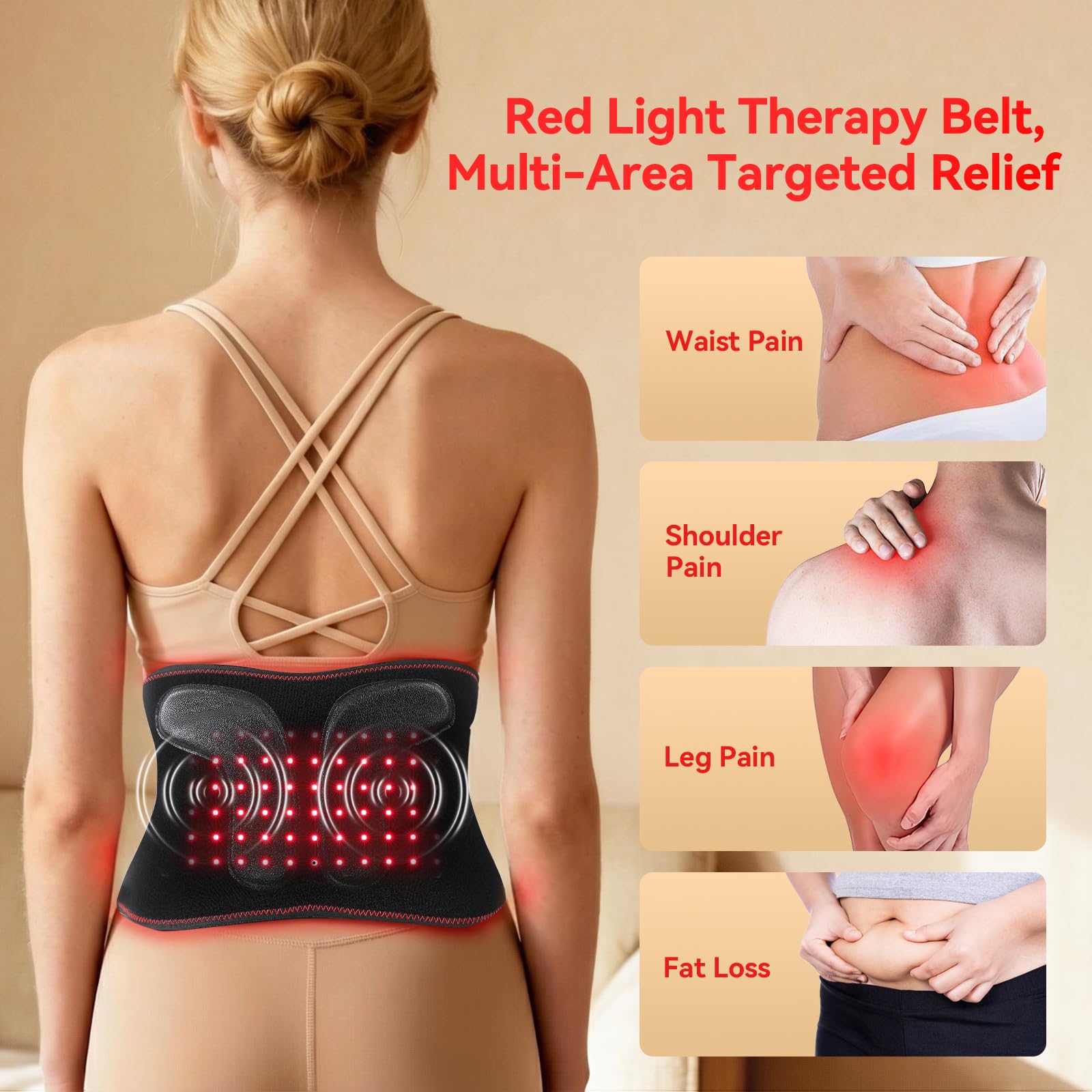 ANHOM cinturon soporte lumbar ergonómico para mayor estabilidad