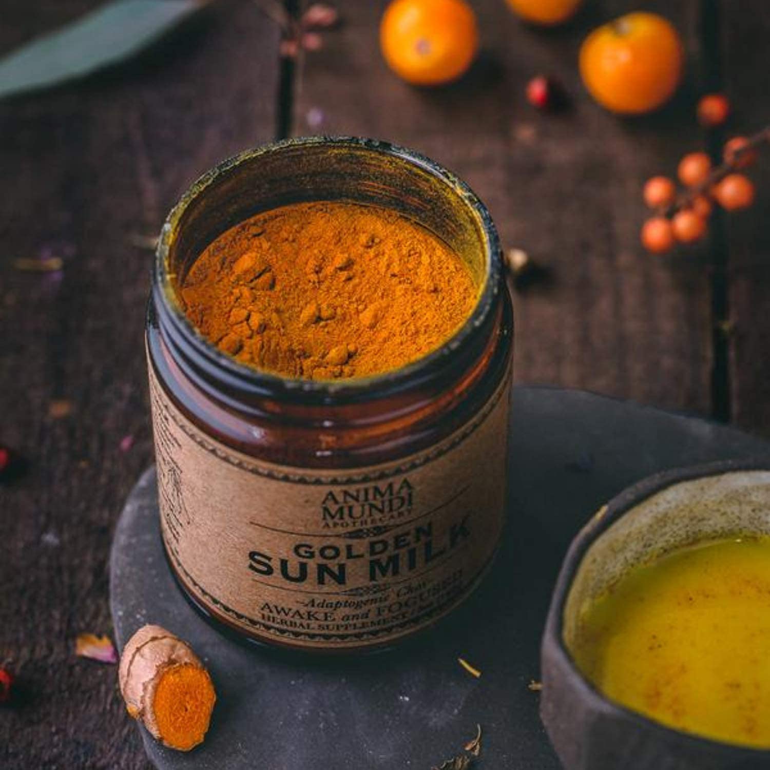 Anima Mundi Apothecary Golden Sun Milk: mezcla de especias orgánicas para calentar y reconfortar.