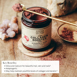 Polvo del booster Anima Mundi Apothecary para mezclar en agua o batido.