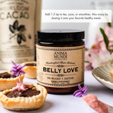 Arándano en Belly Love Powder de Anima Mundi Apothecary ofrece sabor afrutado.