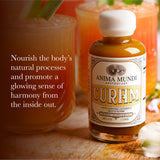 anima-mundi-curam-elixir-belleza-botella-derrame añade textura suave a té o jugo.