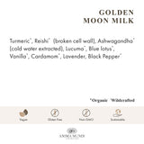 Anima Mundi Golden Moon Milk textura cremosa para experiencia reconfortante.
