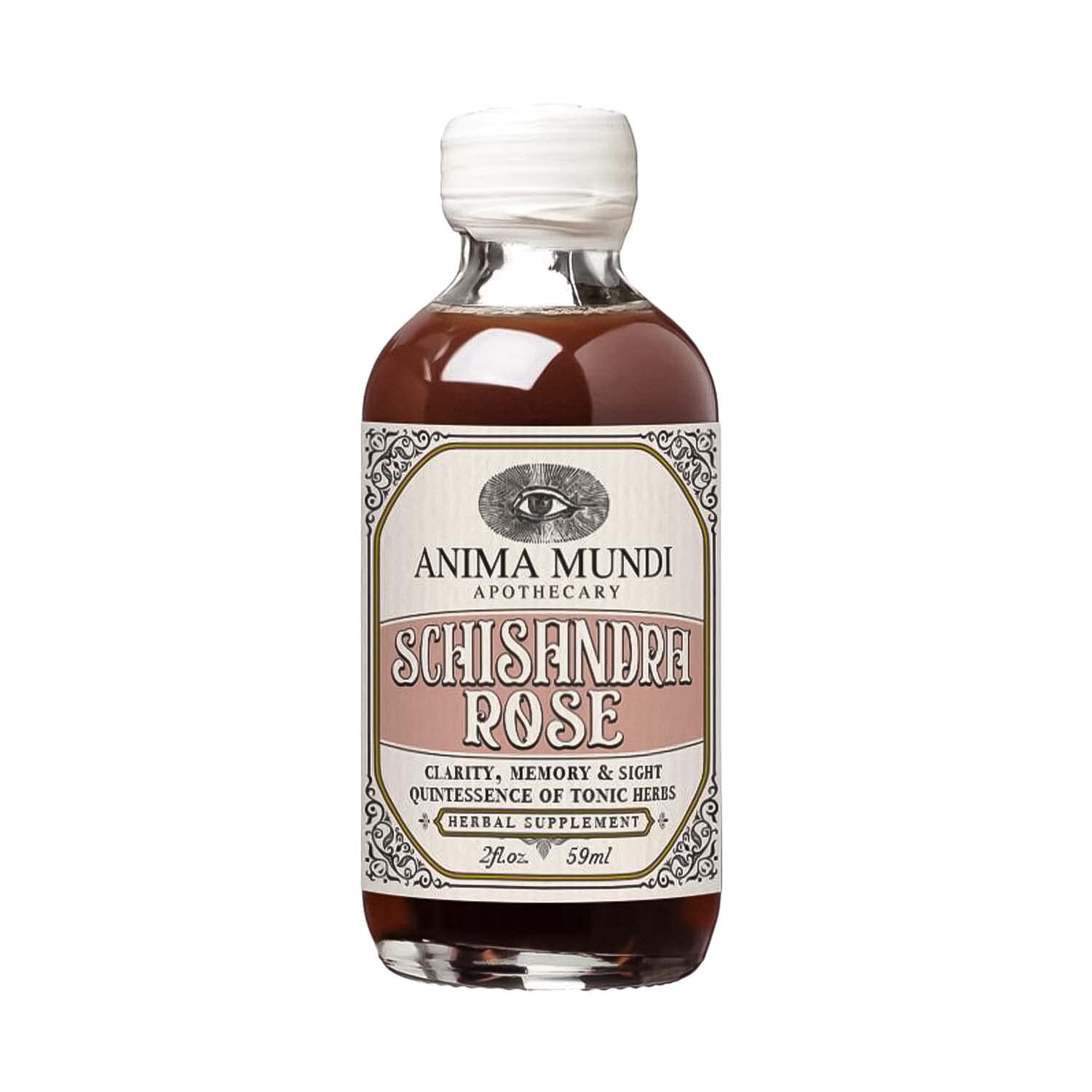 Anima Mundi Schisandra Rosa Elixir en botella, listo para usar diariamente.