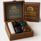 Anima obsidiana negra cruda para protección energética y enfoque diario.