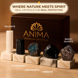 Anima turmalina negra cruda para anclar energía y estabilidad.