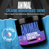 Tabletas de cinco gramos de Animal Creatina Masticables para potencia rápida