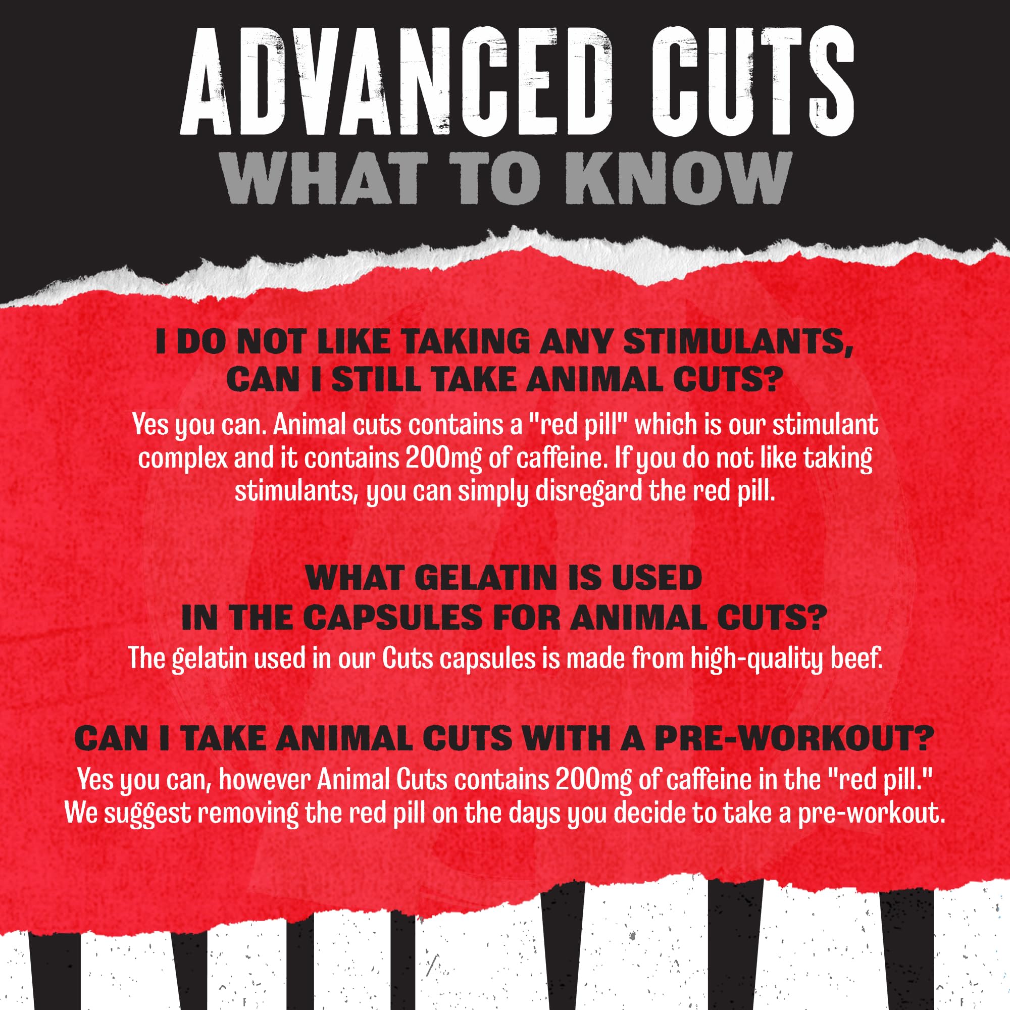 Animal Cuts, empaque compacto, fácil de llevar en la bolsa.