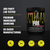 Animal Pak preparación fácil para mezclar en bebida