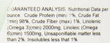ANIMED Aceite de Linaza, etiqueta clara, fuente natural de grasas beneficiosas para el pelaje.