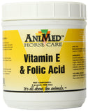 ANIMED Vitamina E y ácido fólico, bote de 2 lb para apoyo nutricional diario de caballos.