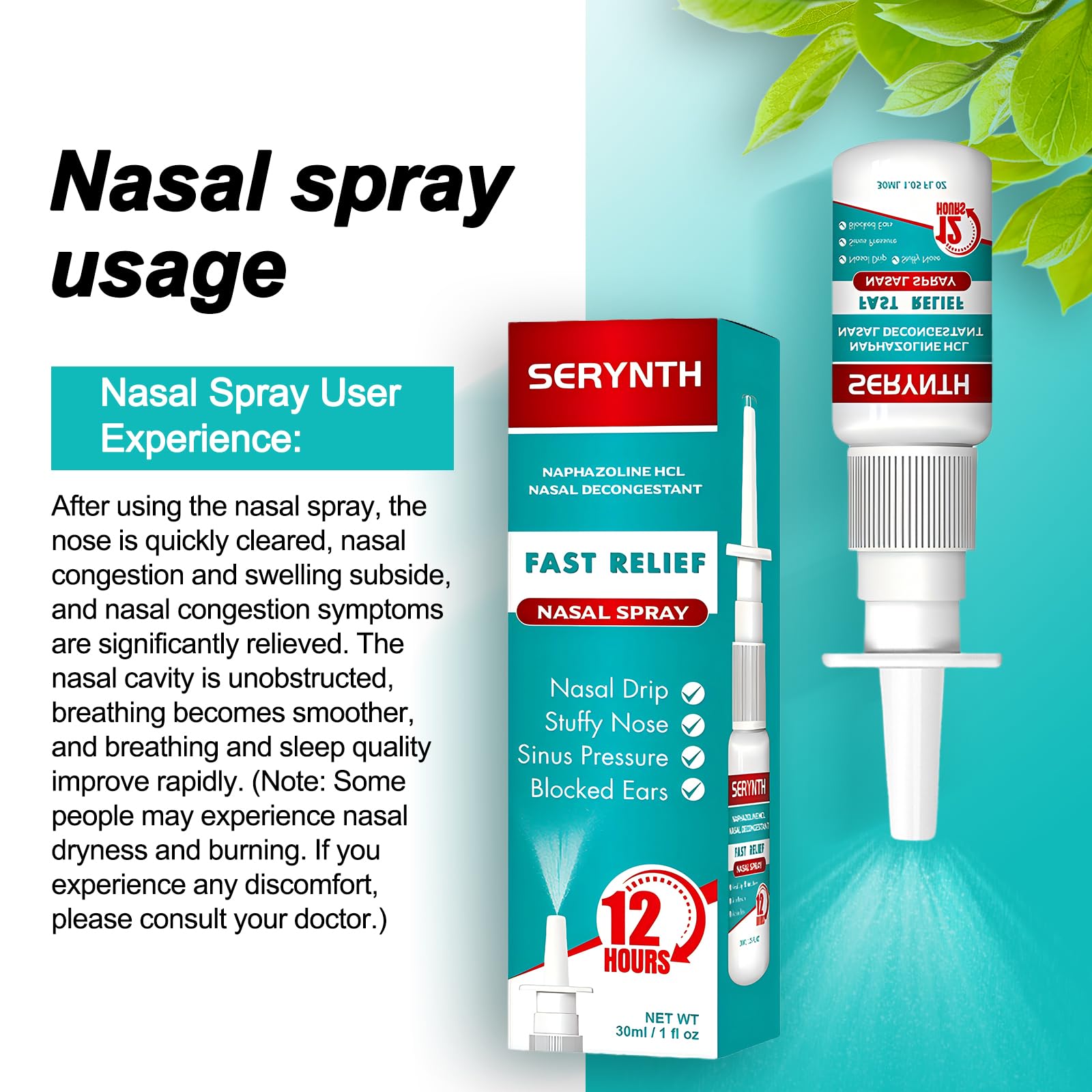 Anisx Nasal Spray fácil de usar para aliviar la congestión estacional.