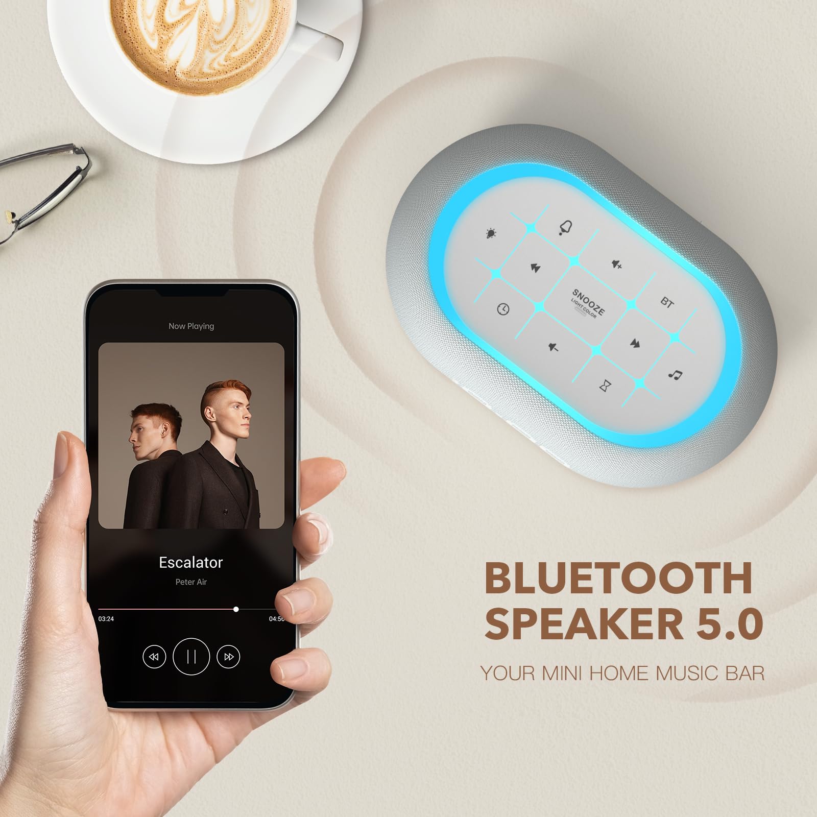 ANJANK altavoces Bluetooth duales para música sin interrupciones.