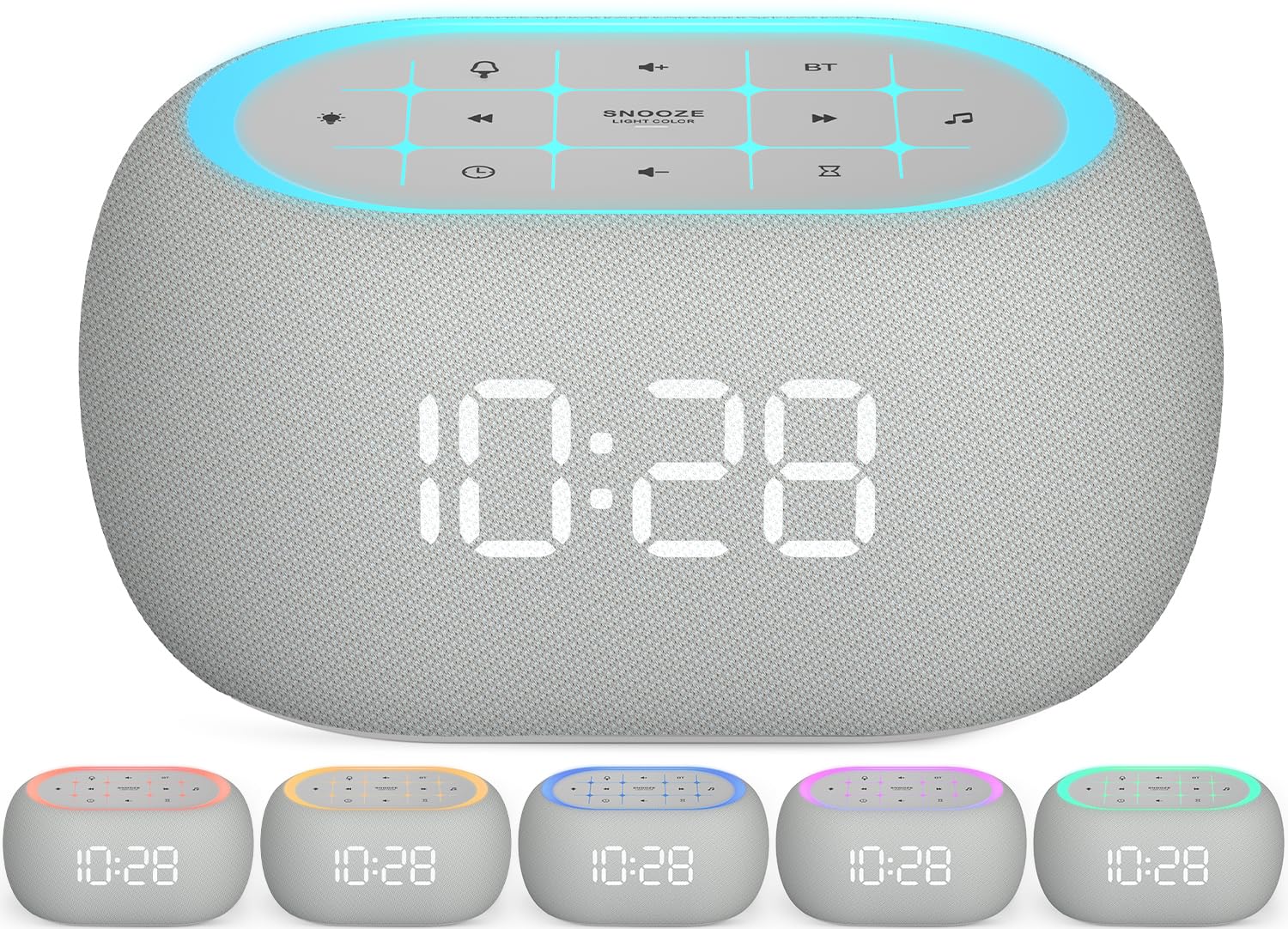 ANJANK alarma de ruido blanco en primer plano para dormir mejor.