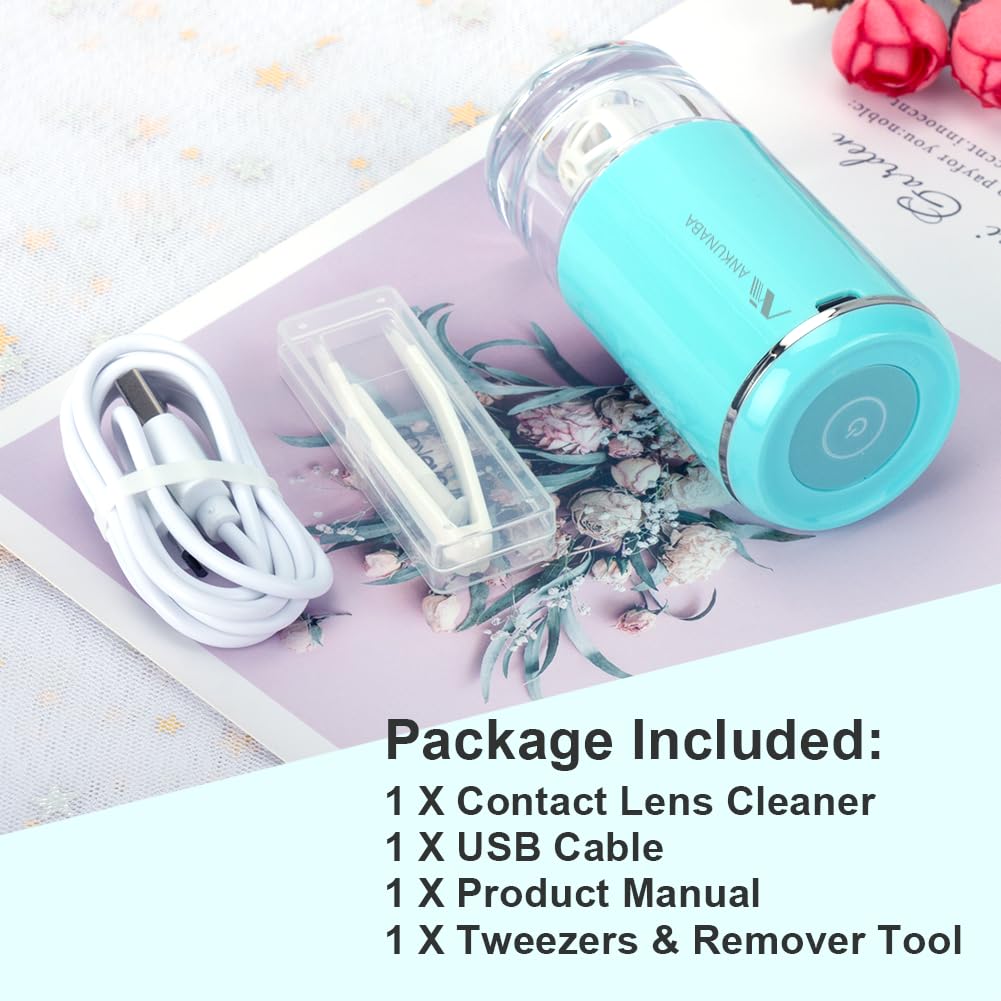 Paquete ANKUNABA incluye limpiador, cable USB y accesorios.