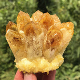Anseqinzh cuarzo citrino cluster peso 300-400 g para colección