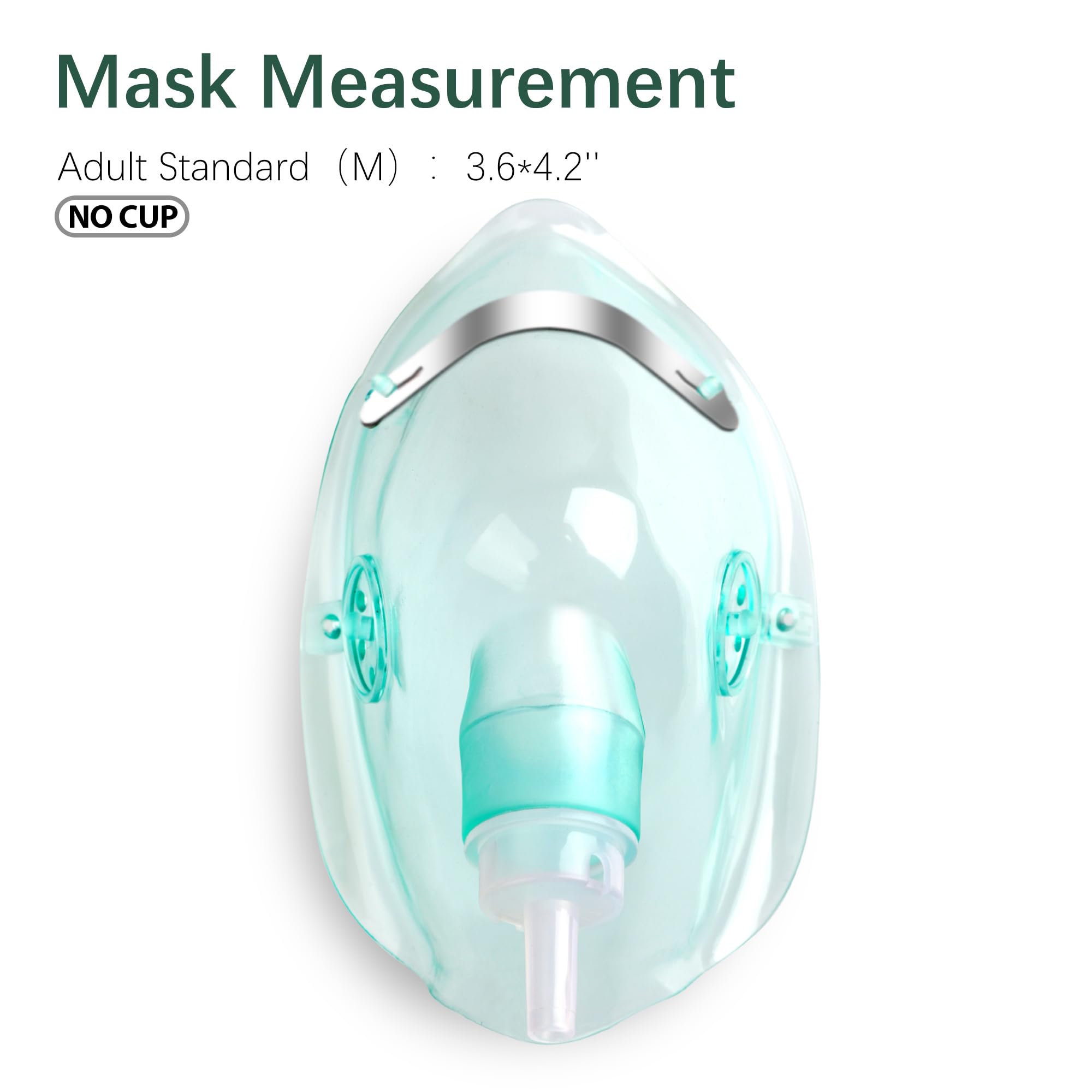 ANSNF Dos máscaras de oxígeno para adulto, kit práctico.