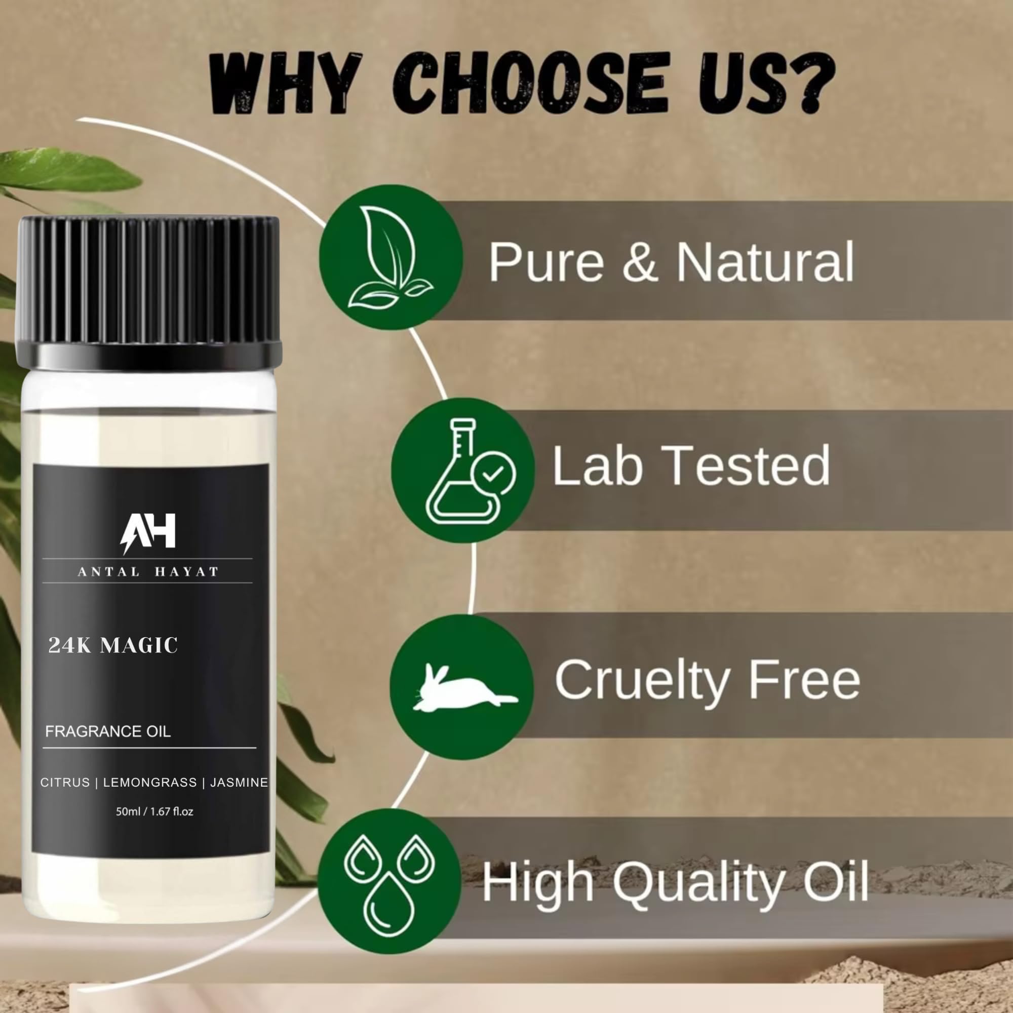 ANTAL HAYAT 24K Magic: lemongrass-difusor aroma fresco y vigorizante