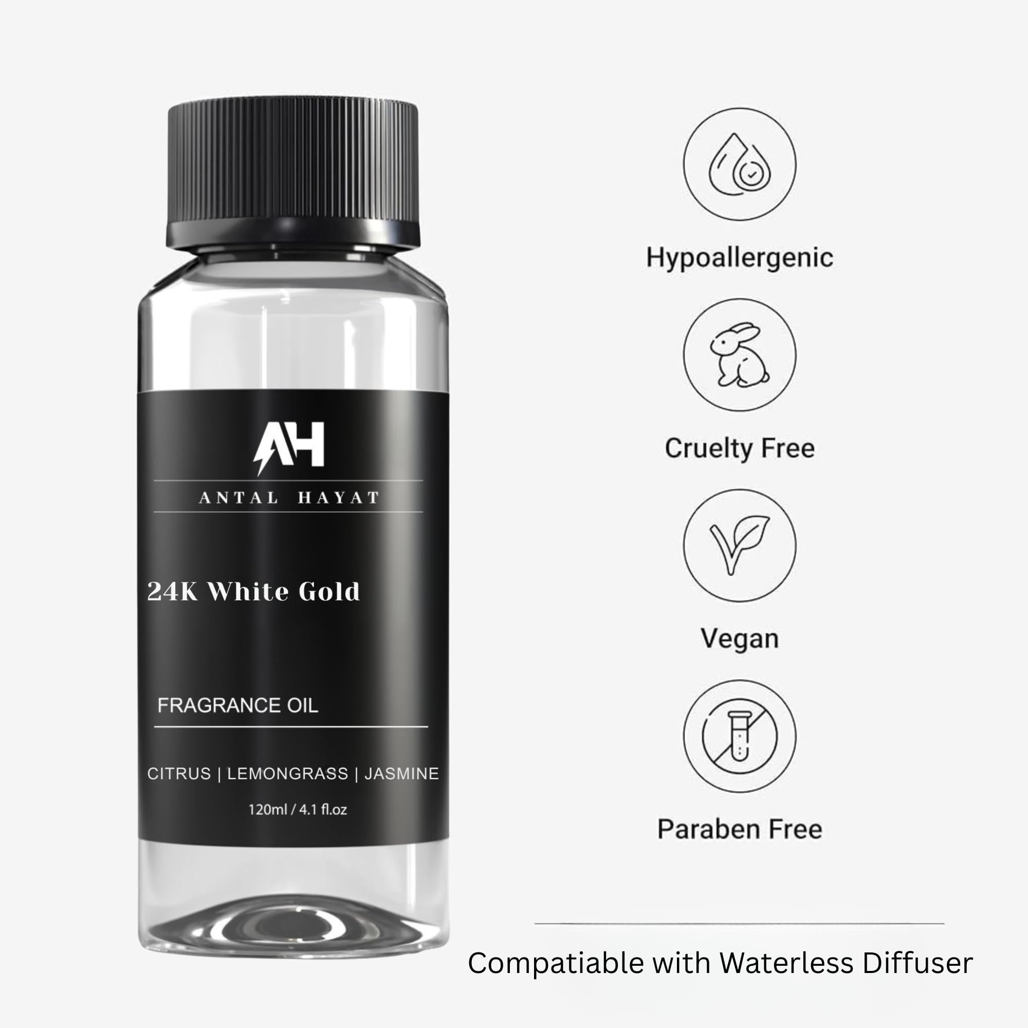 ANTAL HAYAT 24K aroma sandalo: base cálida para relajación.