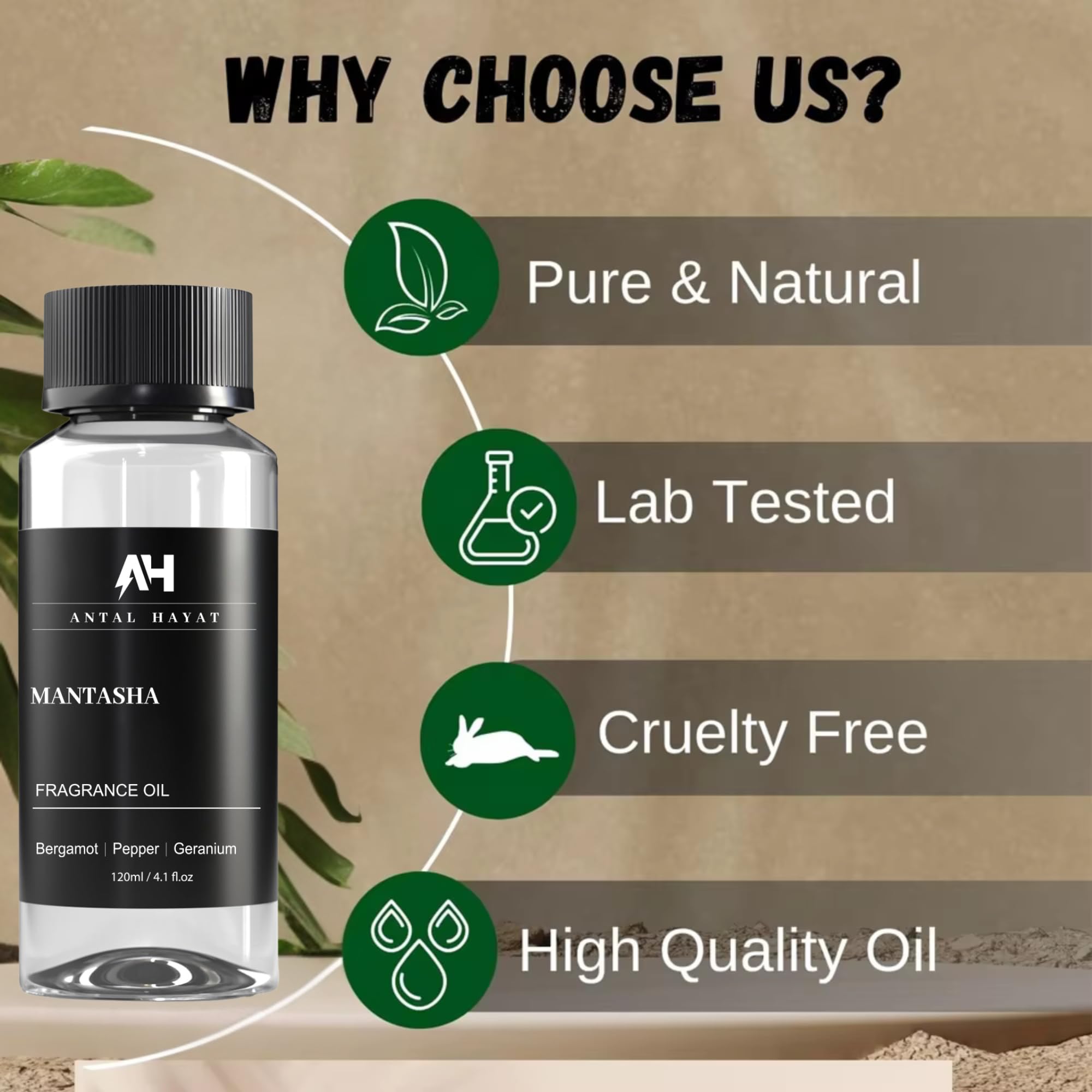 Mantasha para difusor ultrasónico, aroma duradero en cualquier habitación
