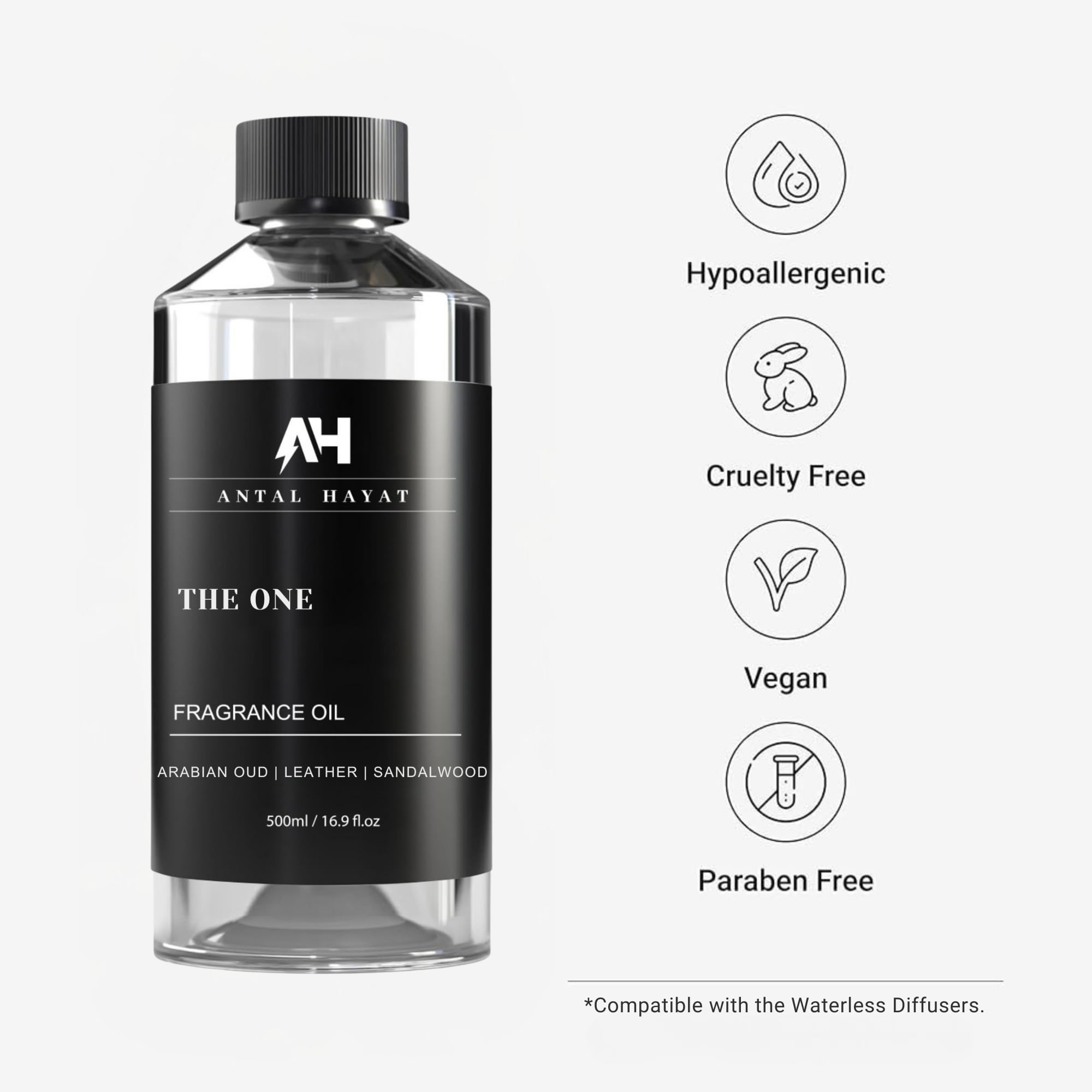 ANTAL HAYAT The One, notas de cardamomo, cuero y limón para elegancia duradera