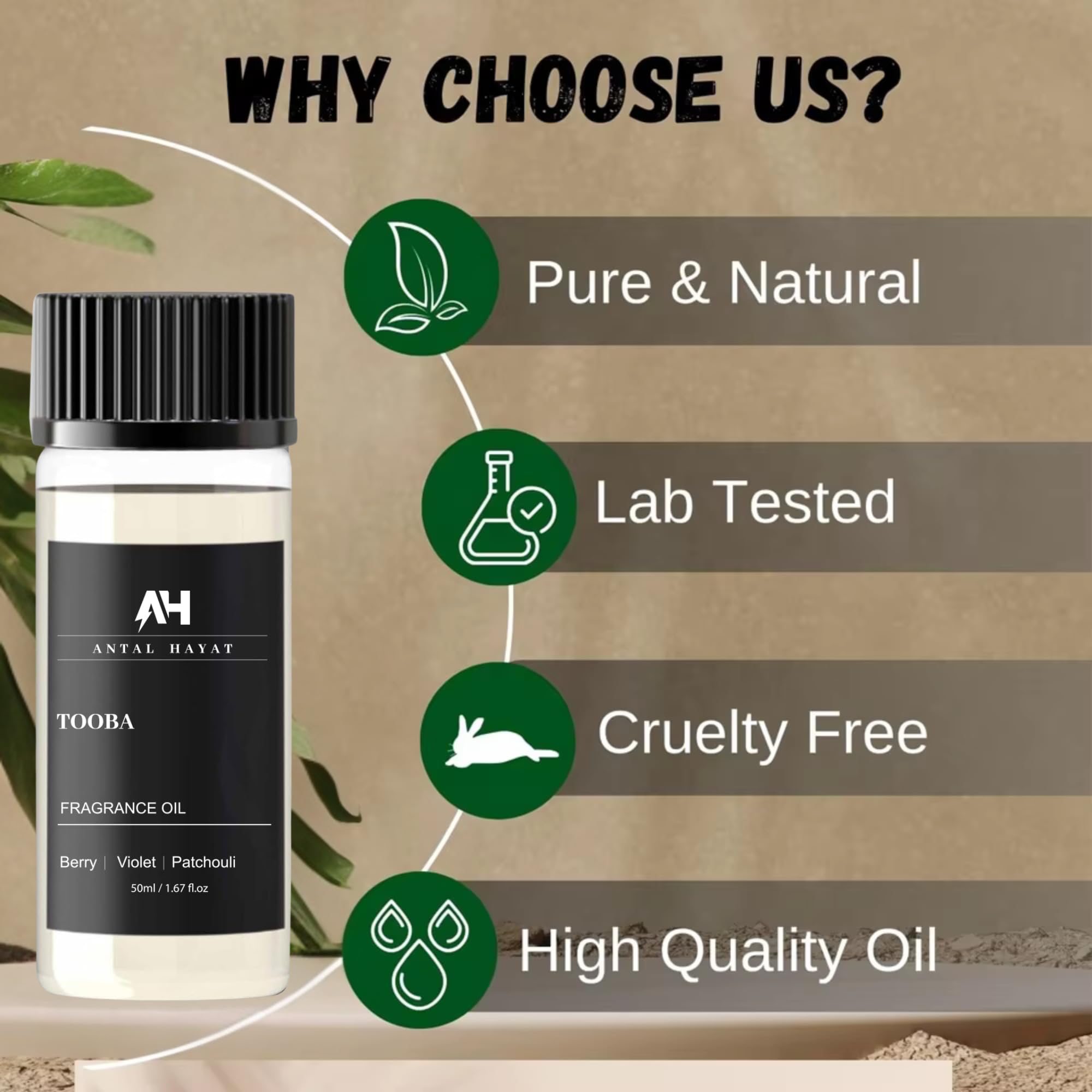 ANTAL HAYAT Tooba: difusor ultrasónico de lujo con aroma duradero