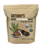 Anthony's Canela Ceilán Orgánica en Polvo — empaque sellado para frescura