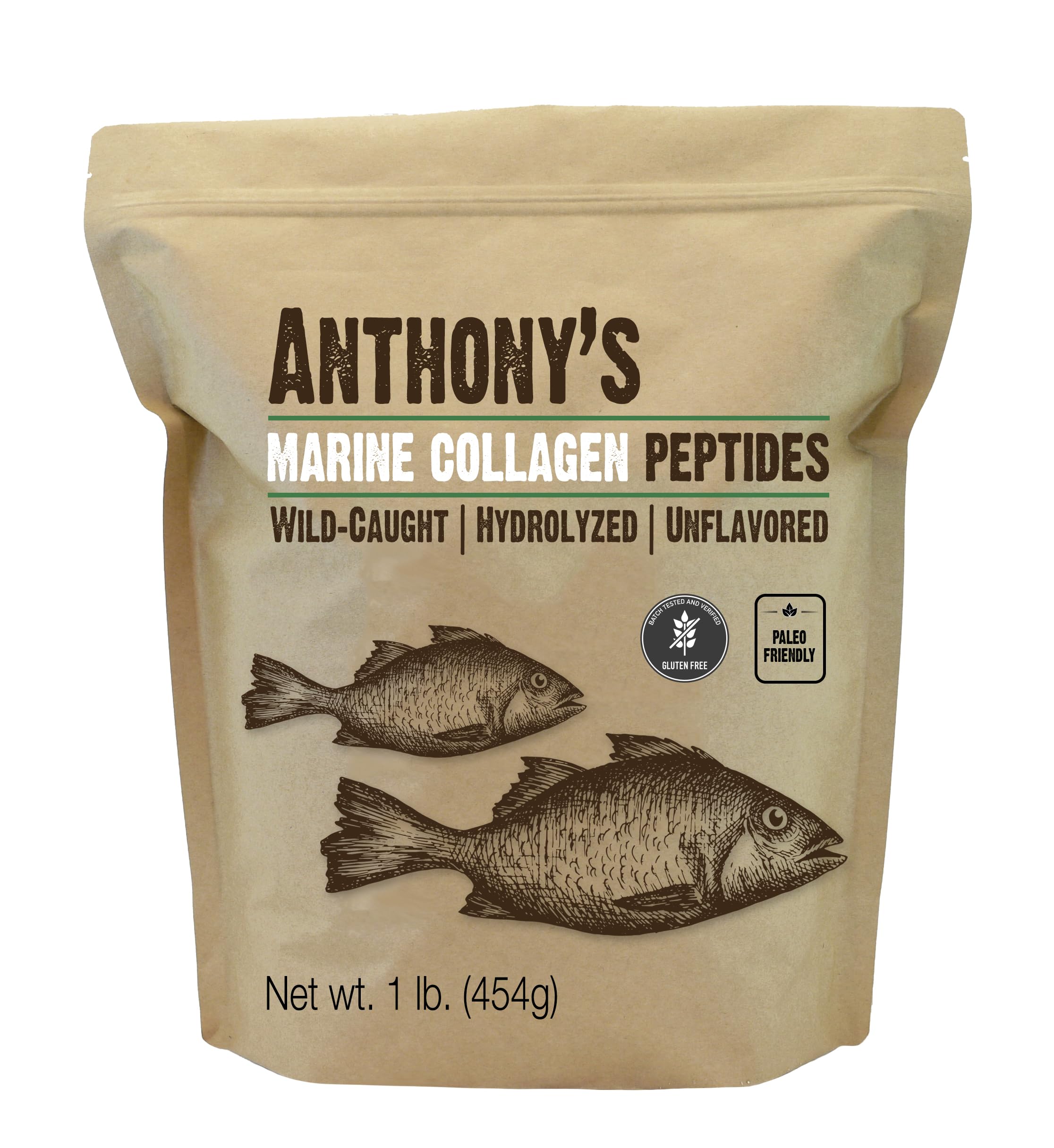 Anthony's colágeno marino hidrolizado sin sabor, ideal para enriquecer bebidas.