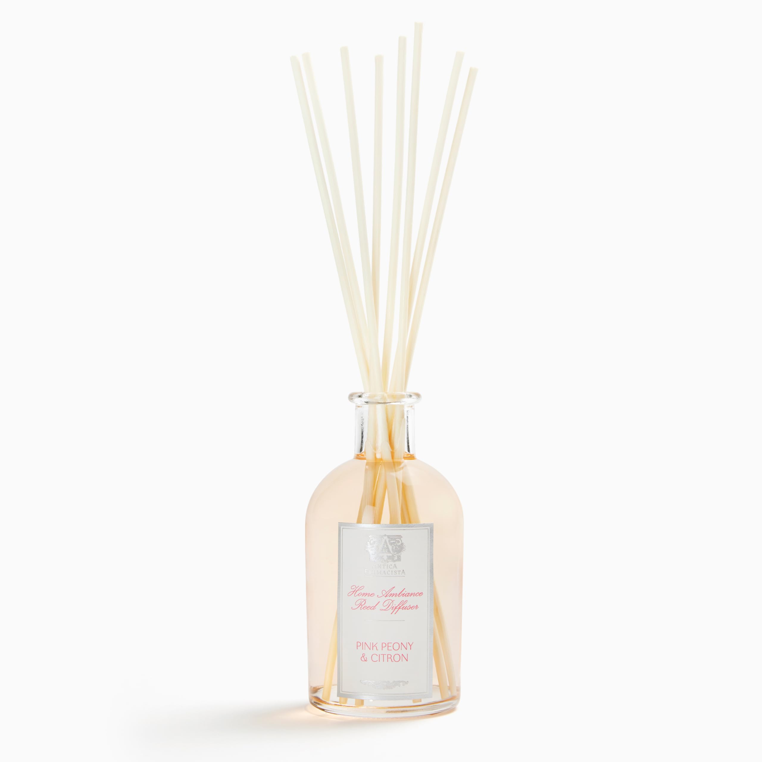 Antica Farmacista: difusor-ambiente con botella de vidrio para ambientar con peonía y cítricos