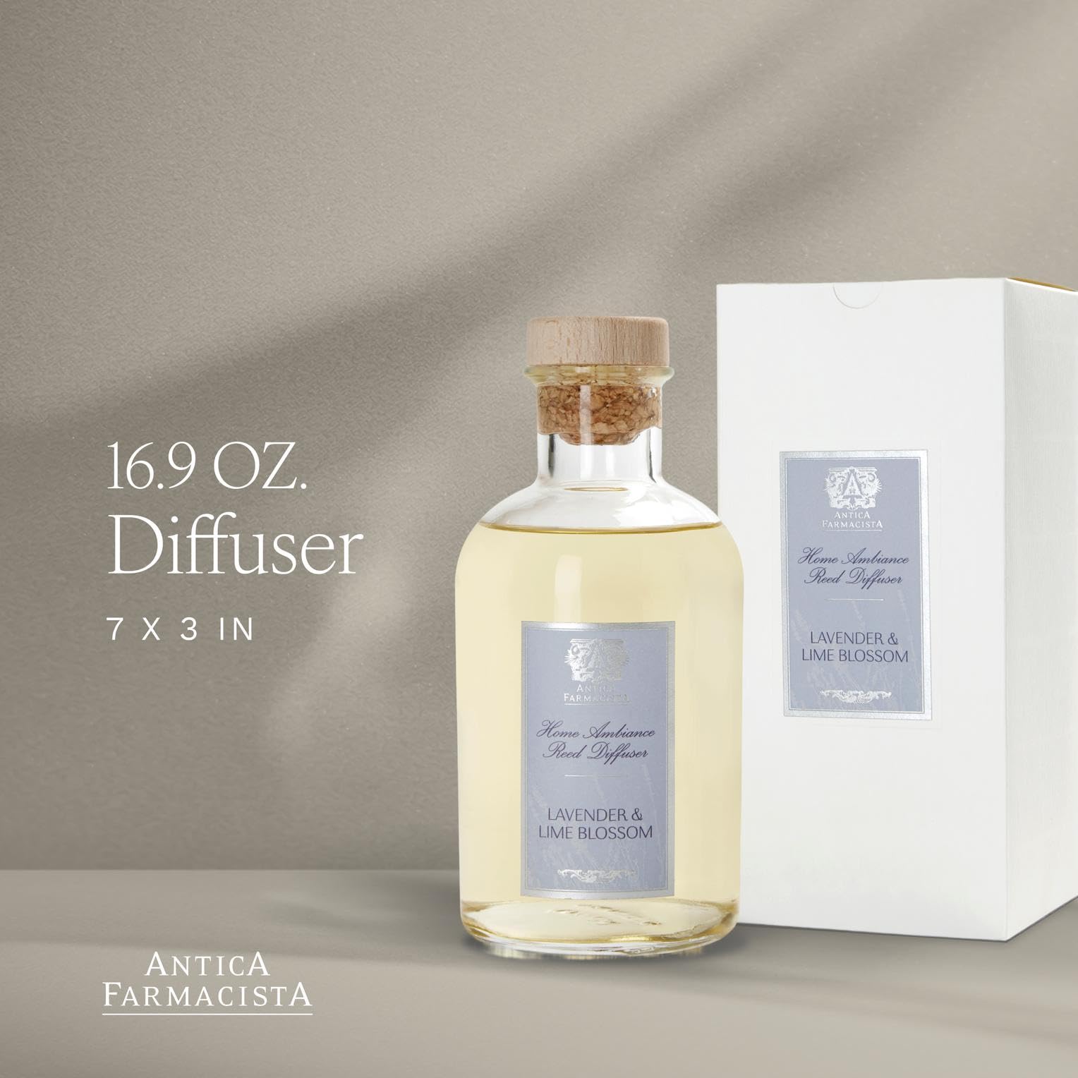 Antica Farmacista difusor palitos detalle muestra lujo y presencia aromática