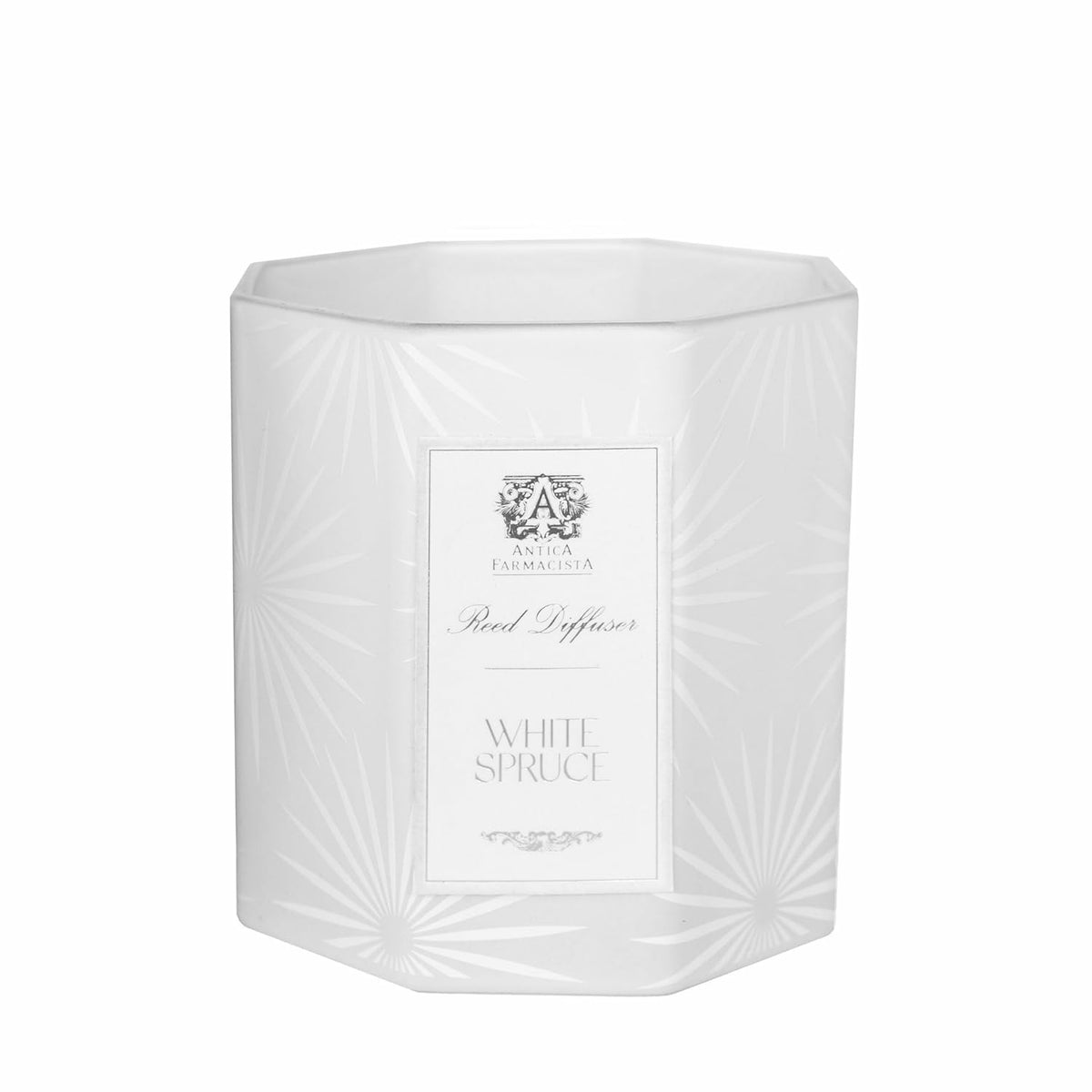 Antica Farmacista vela tres mechas abeto blanco; ilumina espacios con aroma sofisticado.