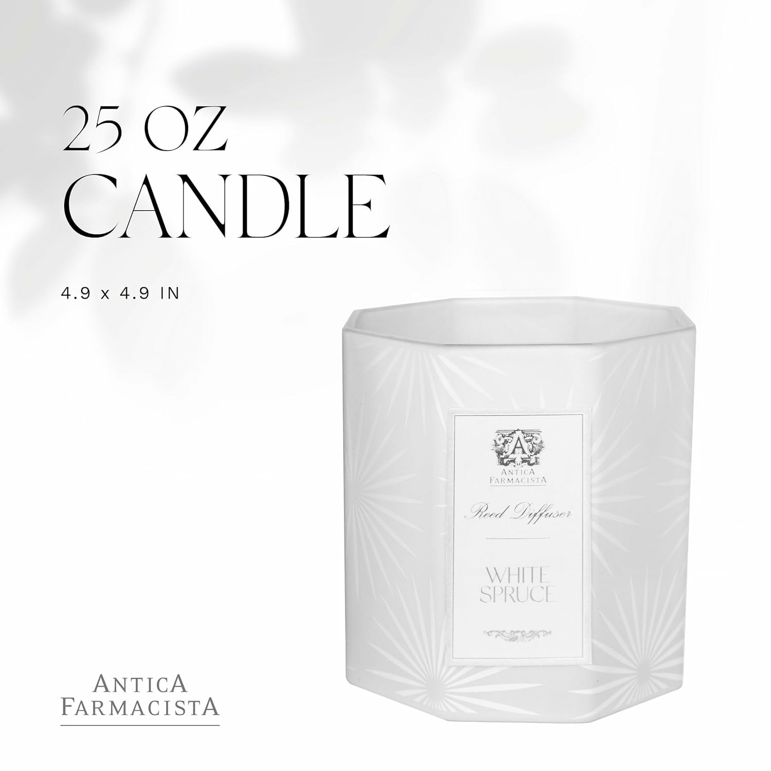 Antica Farmacista vela tres mechas en caja de lujo; regalo perfecto para ocasiones especiales.